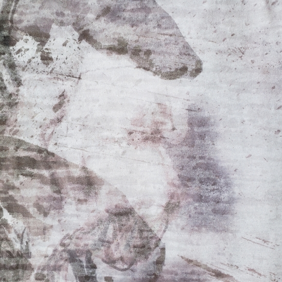 Coldwater Creek Floral Lite Lavender Lined Scoop Neck Lace T-Shirt NWOT - Picture 10 of 13